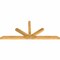 Ekena Millwork Saratoga Rough Sawn Timber Gable Bracket, Western Red Cedar, 96"W x 40"H x 4"D x 4"F, 10/12 Pitch GBW096X40X0404SAR00RWR - alternate 5